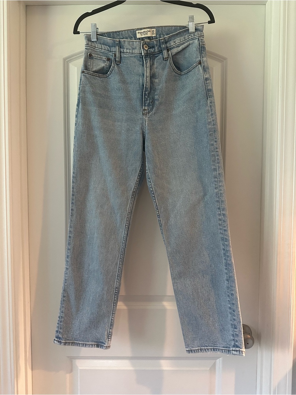 Abercrombie & Fitch Light Wash Straight Leg Jeans